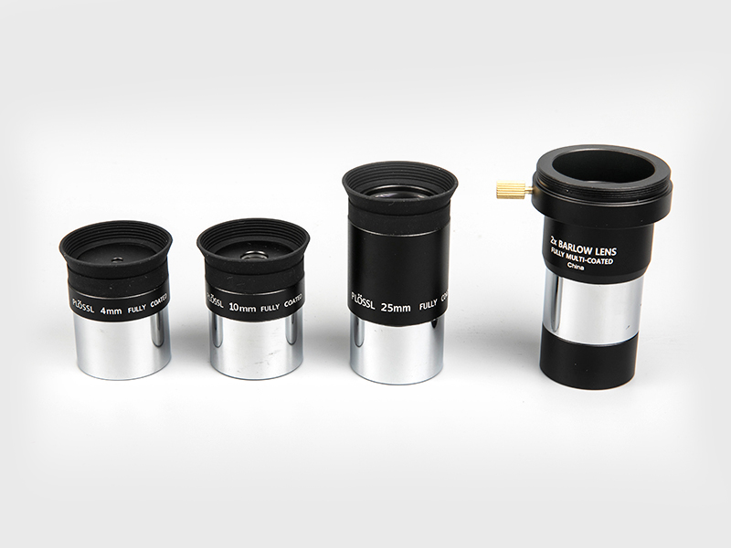 Plossl4mm-10mm-25mm+2X Barlow Eyepiece